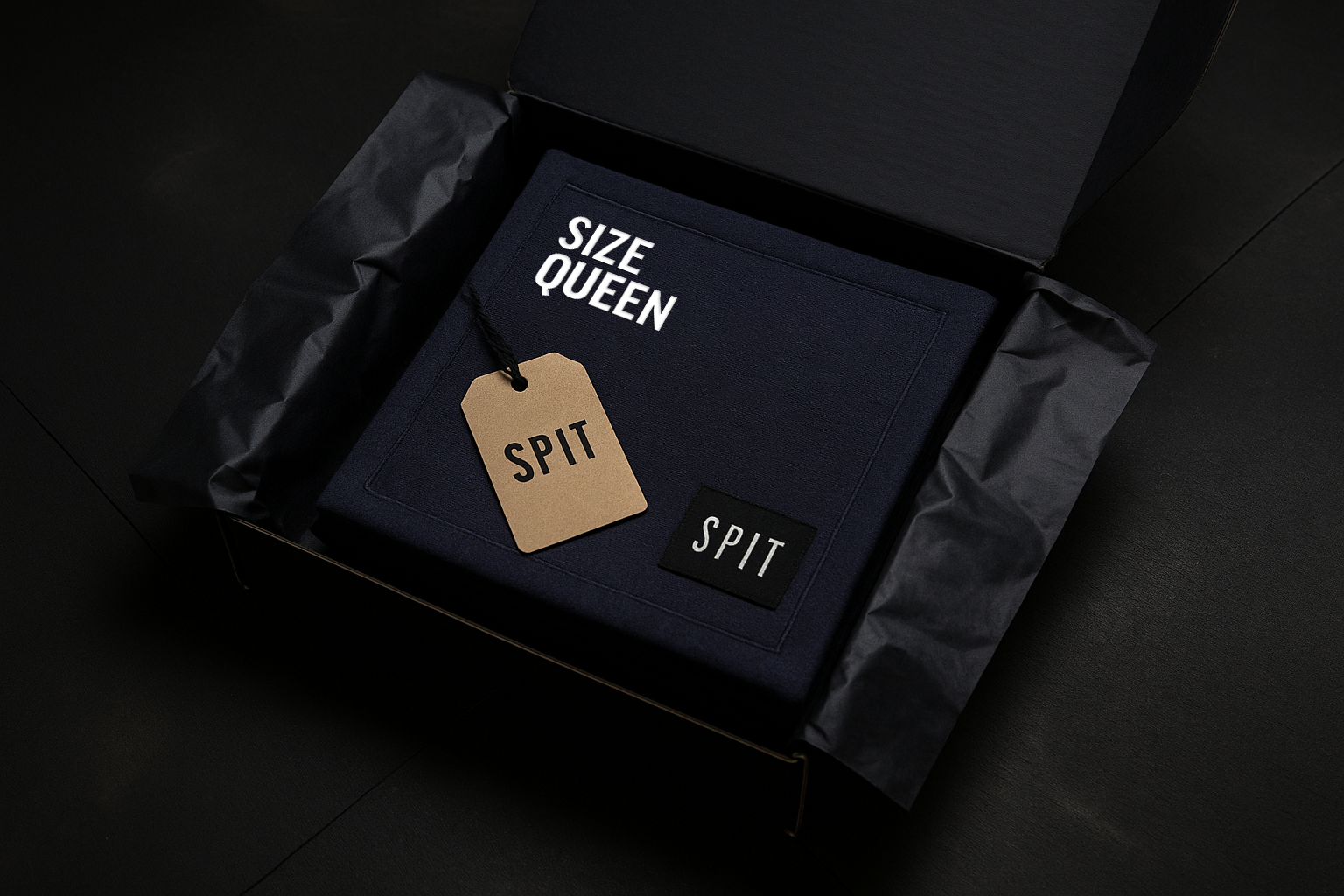 SPIT RAW – “Size Queen” Towel