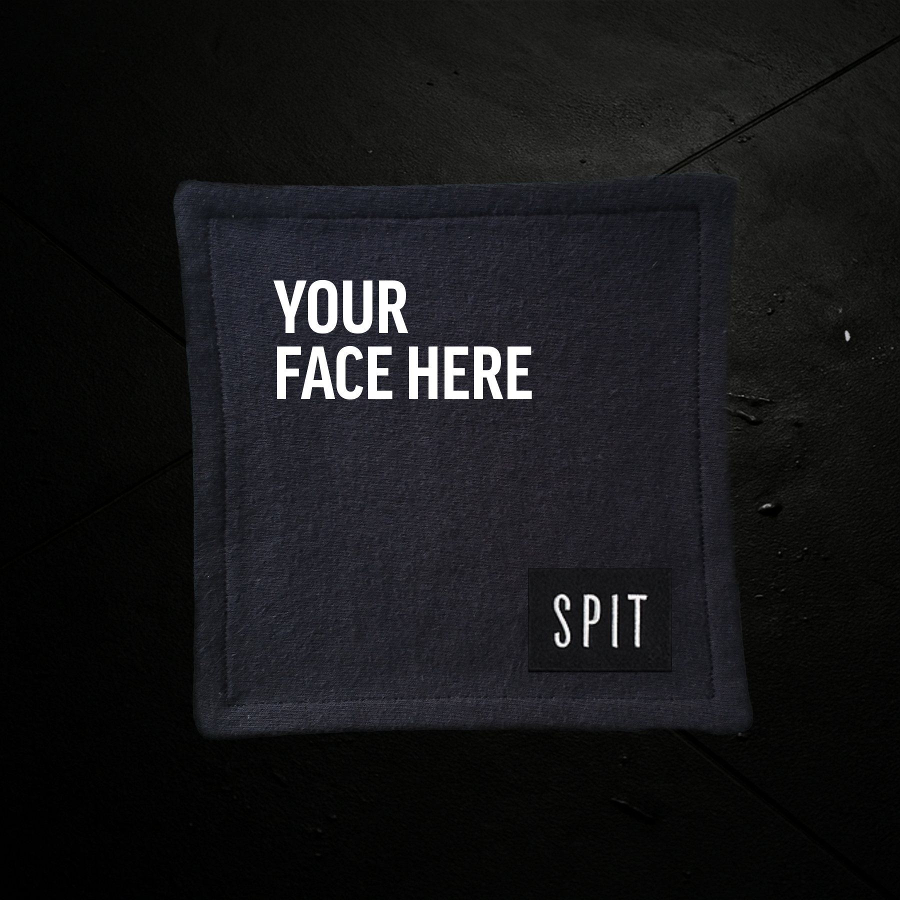 SPIT RAW – “Your Face Here” Towel