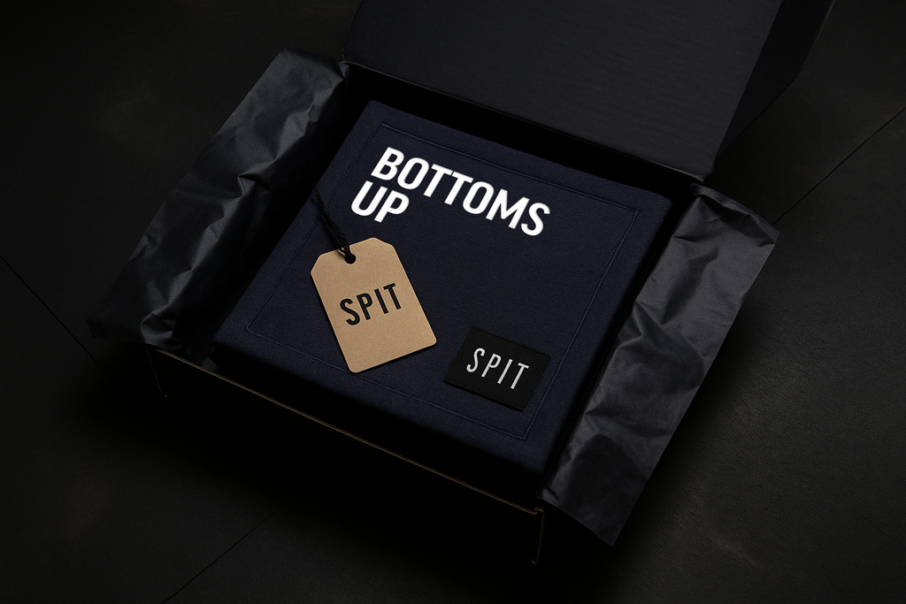SPIT RAW – “Bottoms Up” Towel